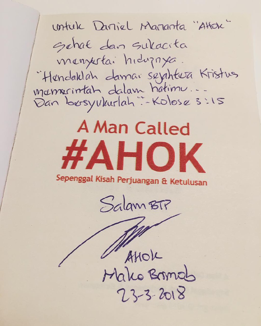 Perankan Ahok di Film, Daniel Mananta Baru Sekali Bertemu Sosok Aslinya