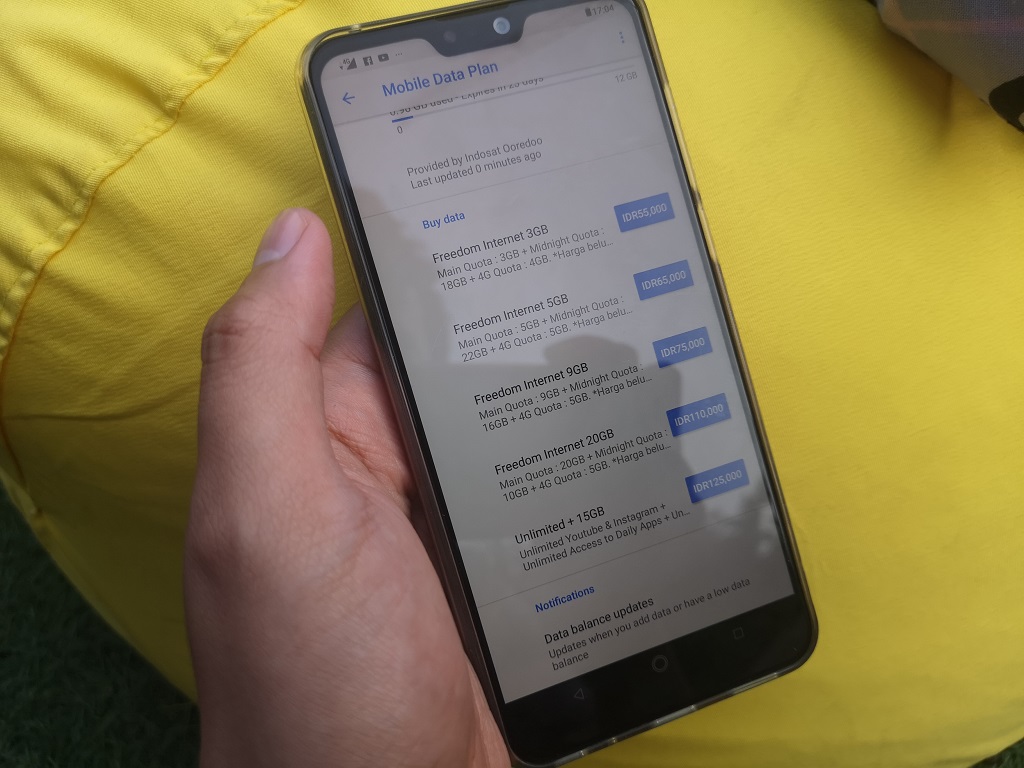 Paket Data Indosat Sekarang Terintegrasi Android