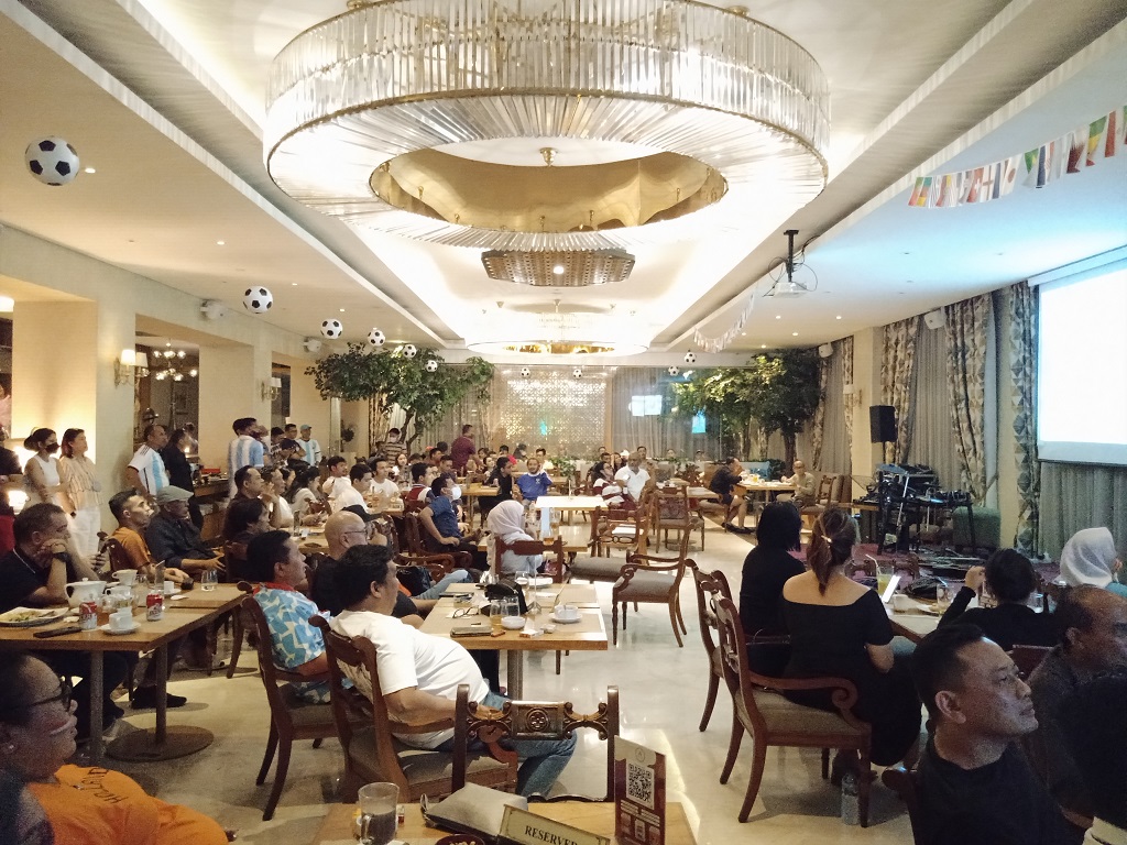 Gegara Piala Dunia 2022, Ambhara Hotel Ketagihan Gelar Nobar