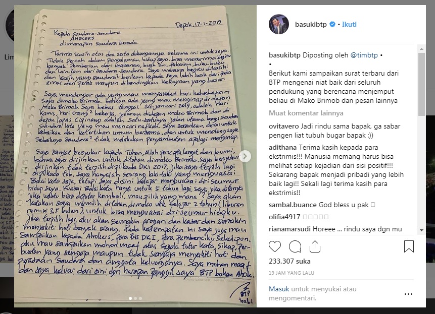 Tak Ada Lagi Ahok