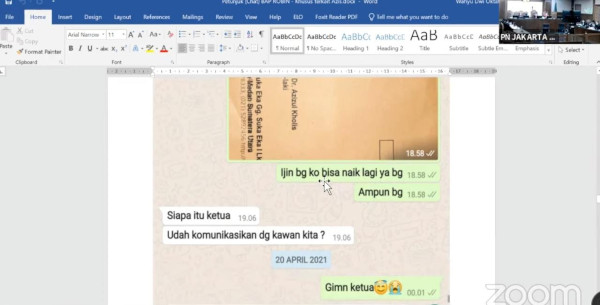 Isi chat Eks Wali Kota Tanjungbalai dengan terdakwa kasus dugaan korupsi pengurusan perkara Azis Syamsuddin. Medcom.id Fachri