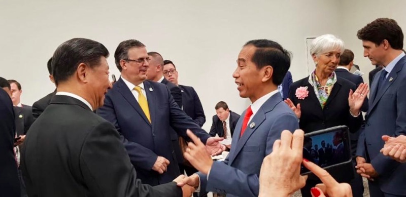 Cengkrama Presiden Jokowi Bersama Para Pemimpin Dunia