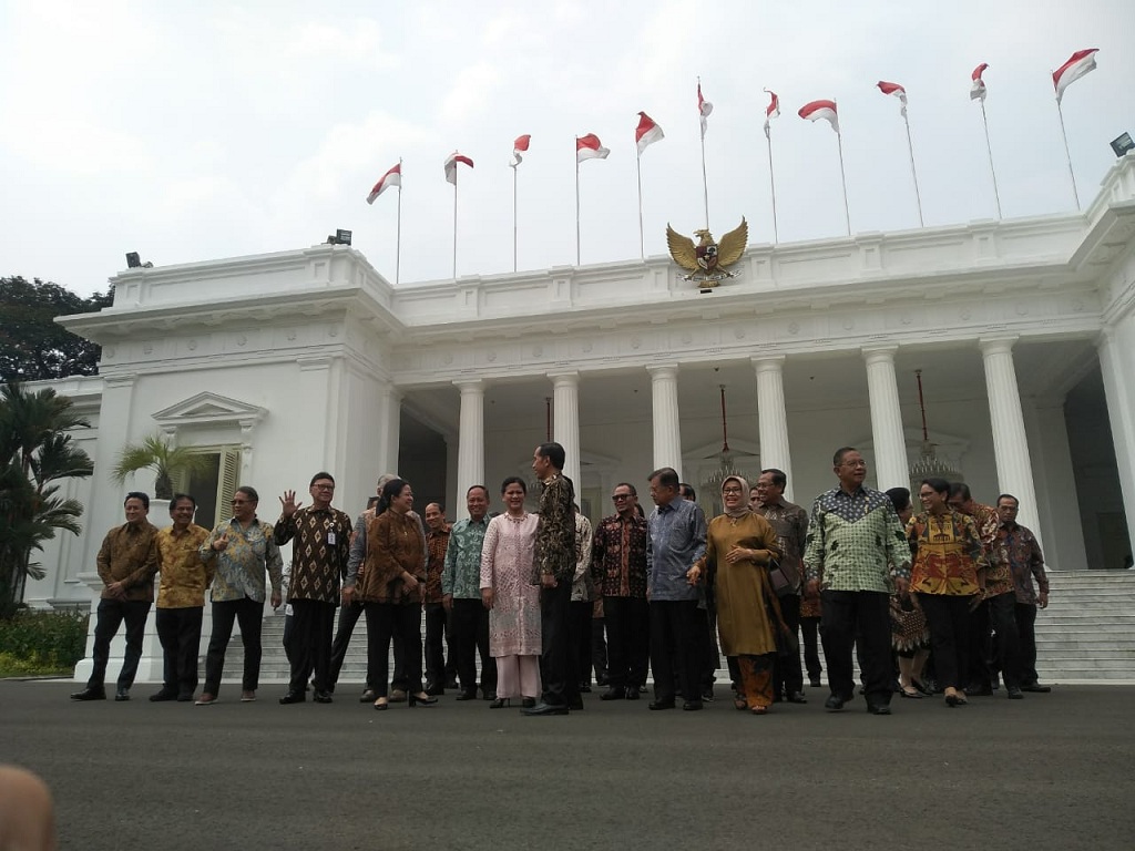 Potret Terakhir Kebersamaan Jokowi-JK dan Kabinet Kerja