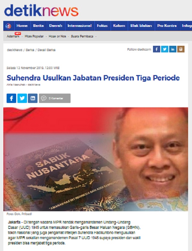 Jokowi Setuju Wacana Masa Jabatan Presiden Tiga Periode? Ini Faktanya