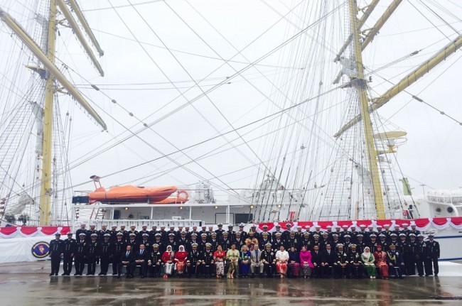 KRI Bima Suci Tiba di Jakarta