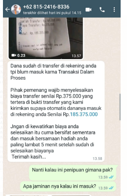 [Cek Fakta] Beredar Pesan Singkat Pemenang Undian Shopee Berhadiah Cek Tunai Rp185 Juta? Ini Faktanya