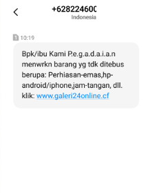 [Cek Fakta] Benarkah Ini Situs Daftar Barang Pegadaian yang tidak Ditebus? Simak Faktanya