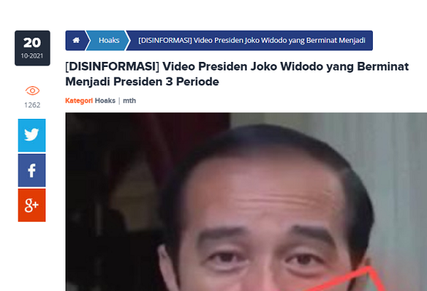 [Cek Fakta] Beredar Video Suara Jokowi Sebut Berminat Menjadi Presiden 3 Periode? Ini Faktanya