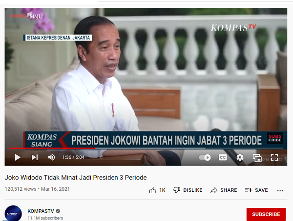 [Cek Fakta] Beredar Video Suara Jokowi Sebut Berminat Menjadi Presiden 3 Periode? Ini Faktanya
