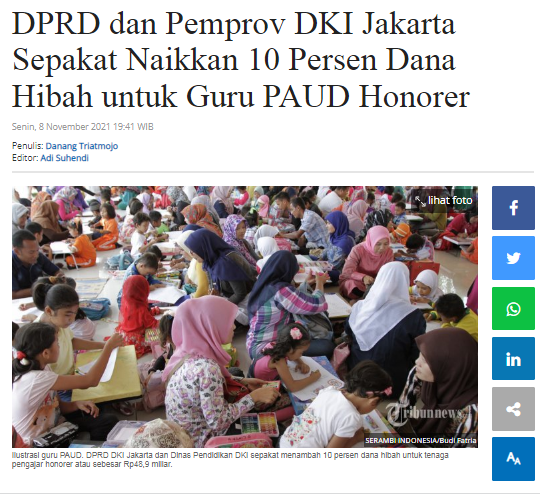 [Cek Fakta] Anies Baswedan Kasih Istrinya Duit APBD DKI Jakarta Rp63 Miliar? Ini Faktanya