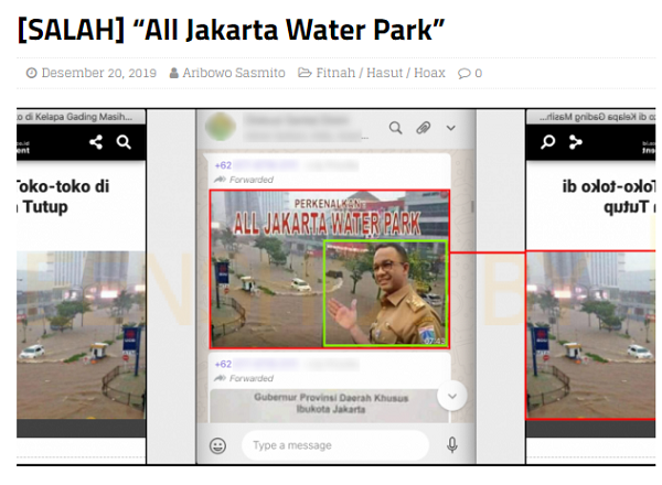 [Cek Fakta] Foto Anies Perkenalkan Jakarta jadi <i>Waterpark</i>? Ini Faktanya