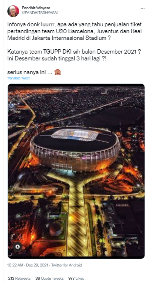 [Cek Fakta] Ada yang <i>Nanya</i> Kapan Barcelona dan Real Madrid Main di Stadion JIS? Simak Faktanya