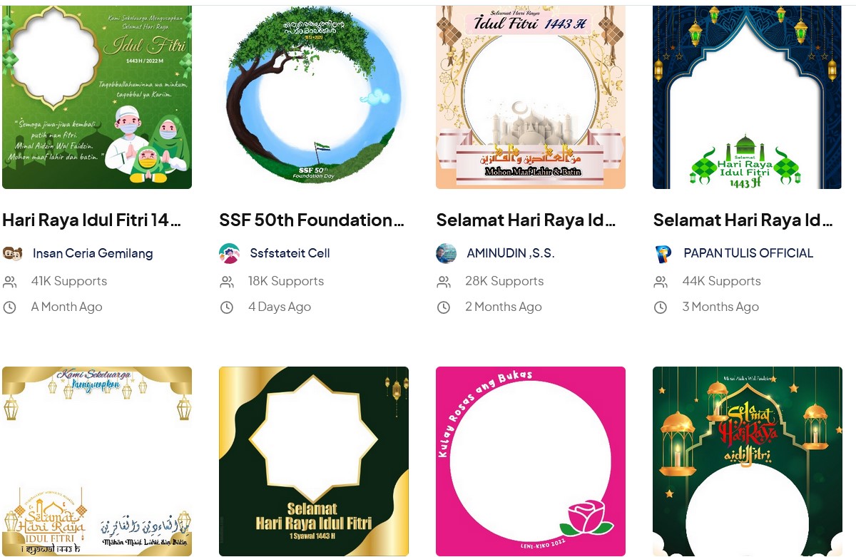 Twibbon hari raya idulfitri