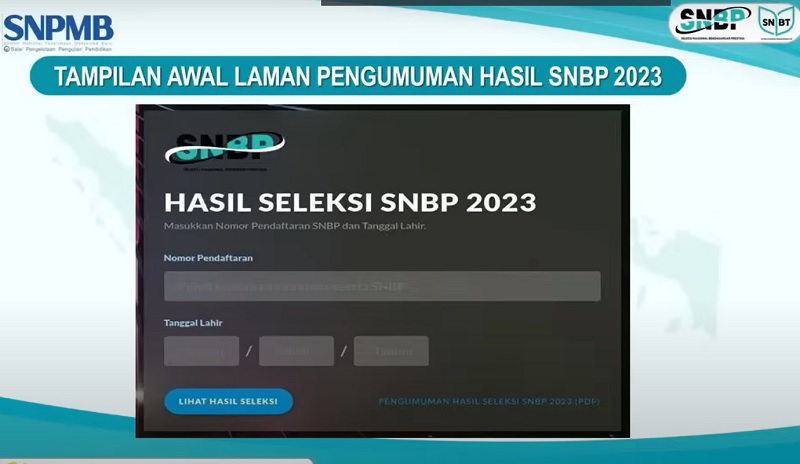 Pengumuman SNBP 2023 Hari Ini Jam 3, Begini Cara Cek Hasil Seleksinya