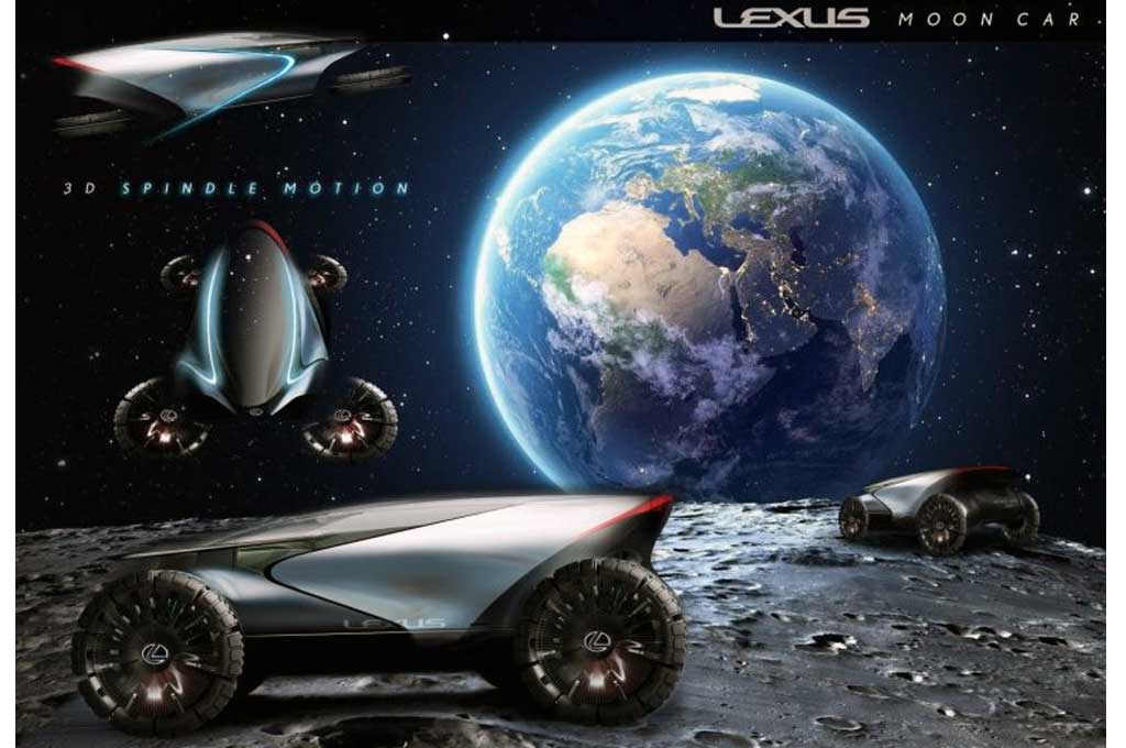 Penampakan Konsep Mobil Luar Angkasa Karya Desainer Lexus