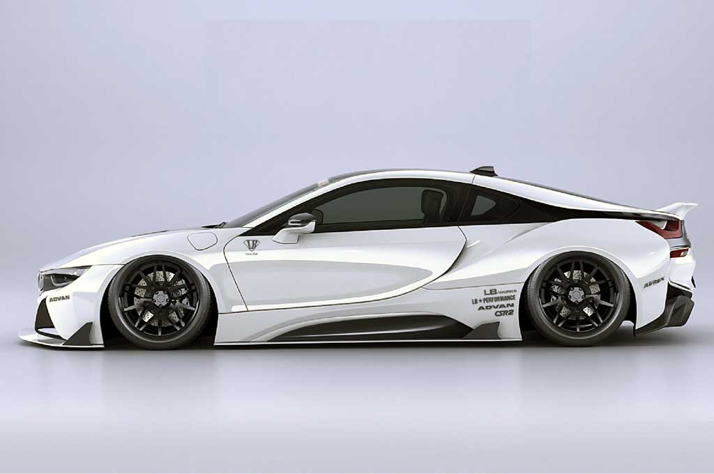 Aplikasi Wide Body Bikin Tampilan BMW i8 Lebih Ganteng