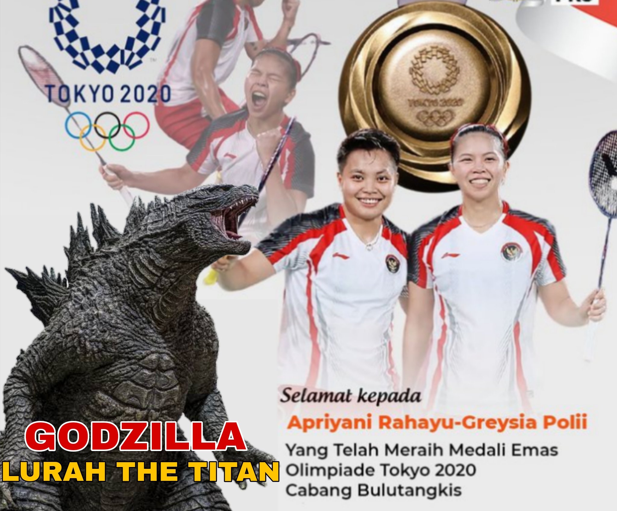 Sindir Pejabat, Kades Konoha sampai Ketum Touman Ikut Ucapkan Selamat kepada Greysia/Apriyani