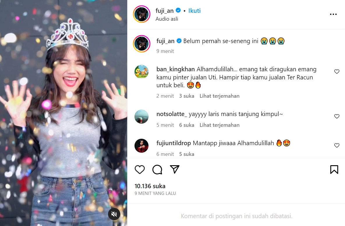 Giliran Fuji Raih Cuan di Sesi Shopee Live Perdana, Berhasil Jual Lebih dari 3 Ribu Produk!