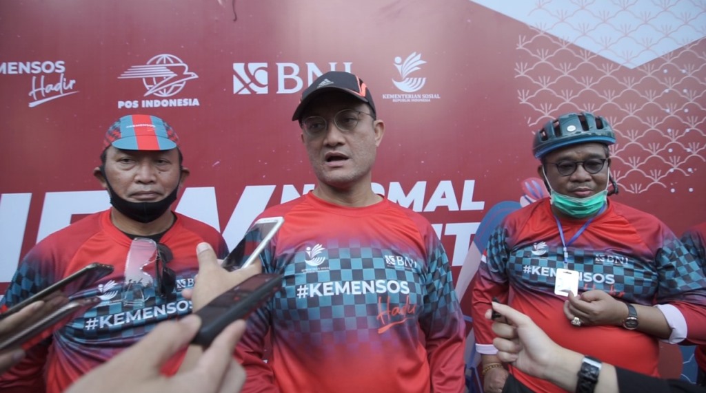 Sambut Fase New Normal, Kemensos, BNI, dan PT Pos Gelar Funbike New Spirit 2020