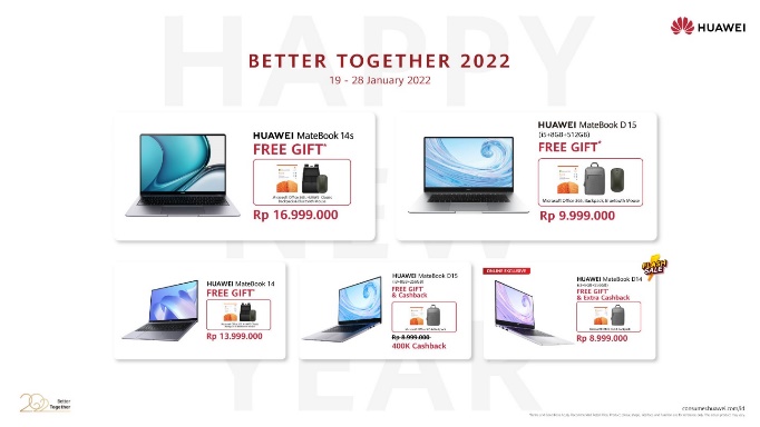 HUAWEI Hadirkan MateBook D15 Baru dan Nikmati Promo Seri MateBook Lainnya