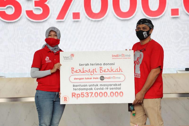 IndiHome Serahkan 3 Ribu Paket Sembako Senilai Rp537 Juta kepada Masyarakat Terdampak Covid-19