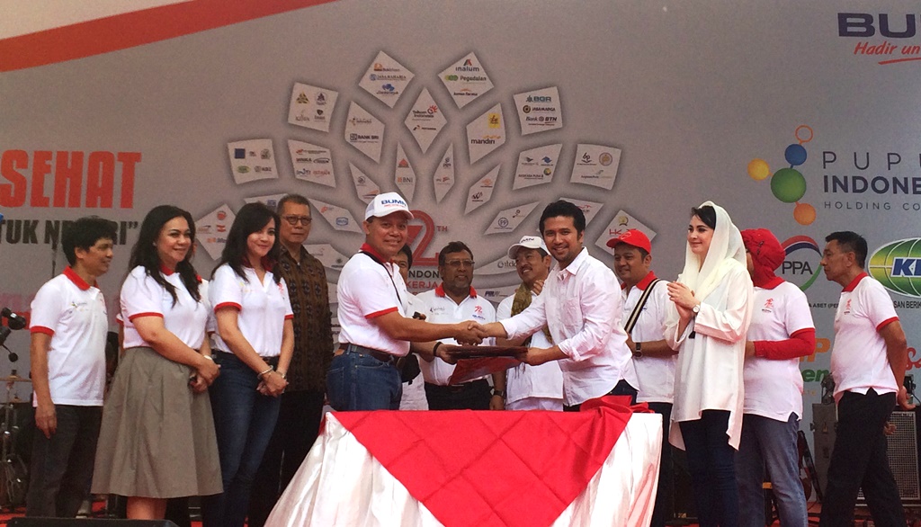 Sambut HUT ke-72 RI, Pupuk Indonesia dan 4 BUMN Gelar Jalan Sehat