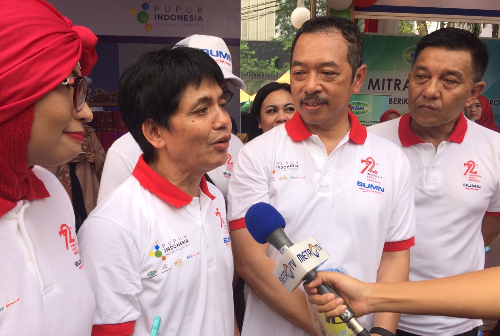 Sambut HUT ke-72 RI, Pupuk Indonesia dan 4 BUMN Gelar Jalan Sehat