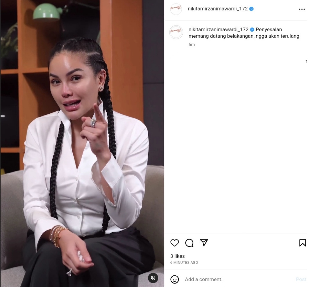 Sedih <i>Banget!</i> Nikita Mirzani Menyesal Telat Gandeng Shopee Live Biar Makin Cuan