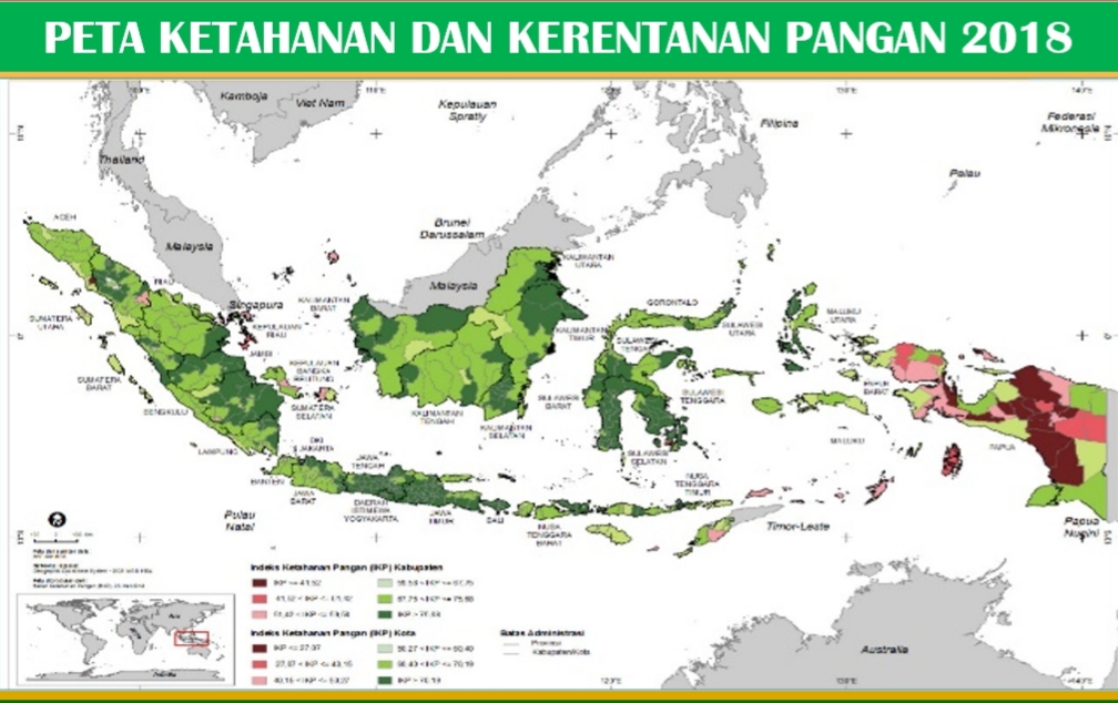 Status Ketahanan Pangan di 117 Kabupaten Meningkat