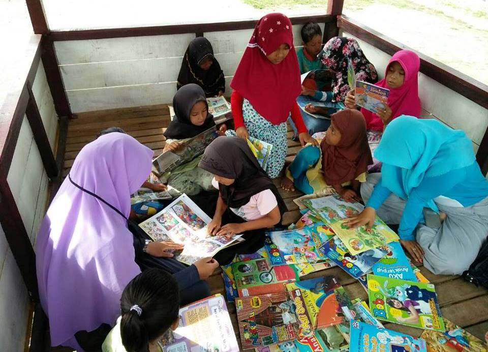 Berbagi Pengalaman Membaca Buku bersama Pustaka Ransel Aceh