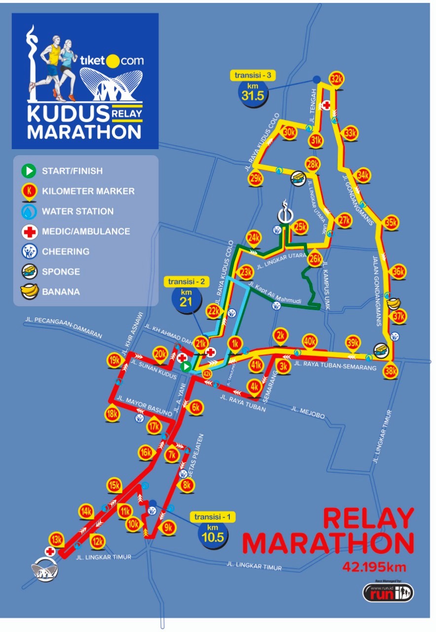 Olahraga Sambil Berwisata di Tiket.com Kudus Relay Marathon 2018
