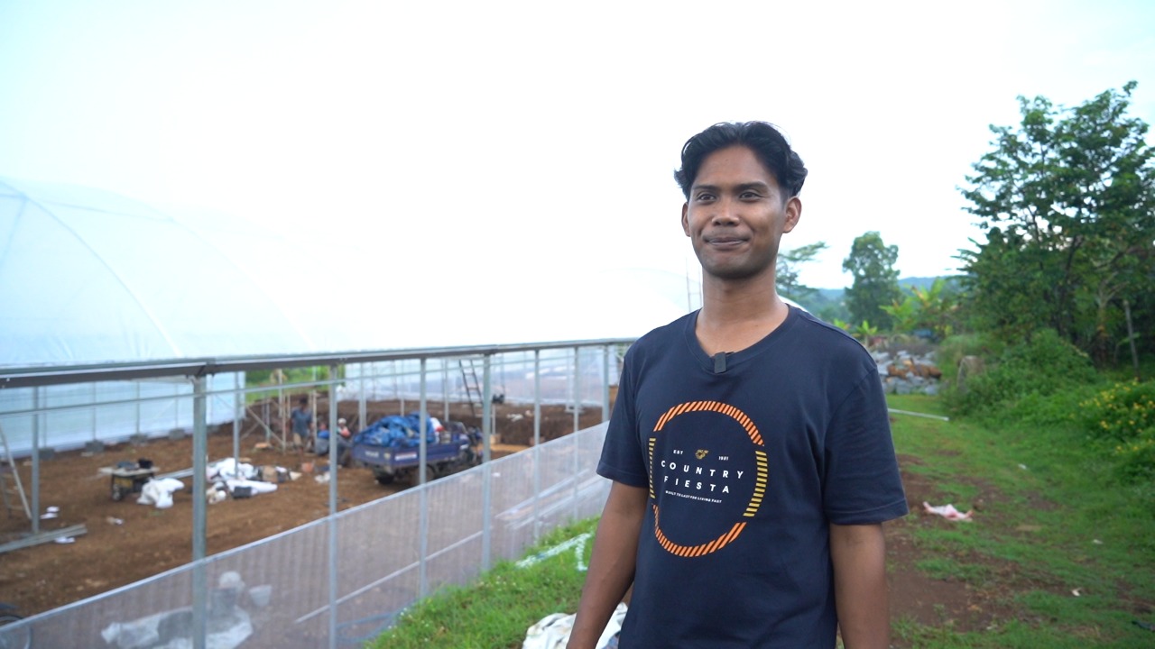 Petani Nangjuk mulai mendigitalkan dan mengembangkan pertanian rumah kaca pintar
