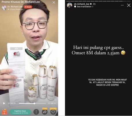 Inspiratif! Begini Kisah Hidup dr. Richard Lee yang Kini Tembus Omzet 8M Usai Pindah Lapak Streaming ke Shopee Live