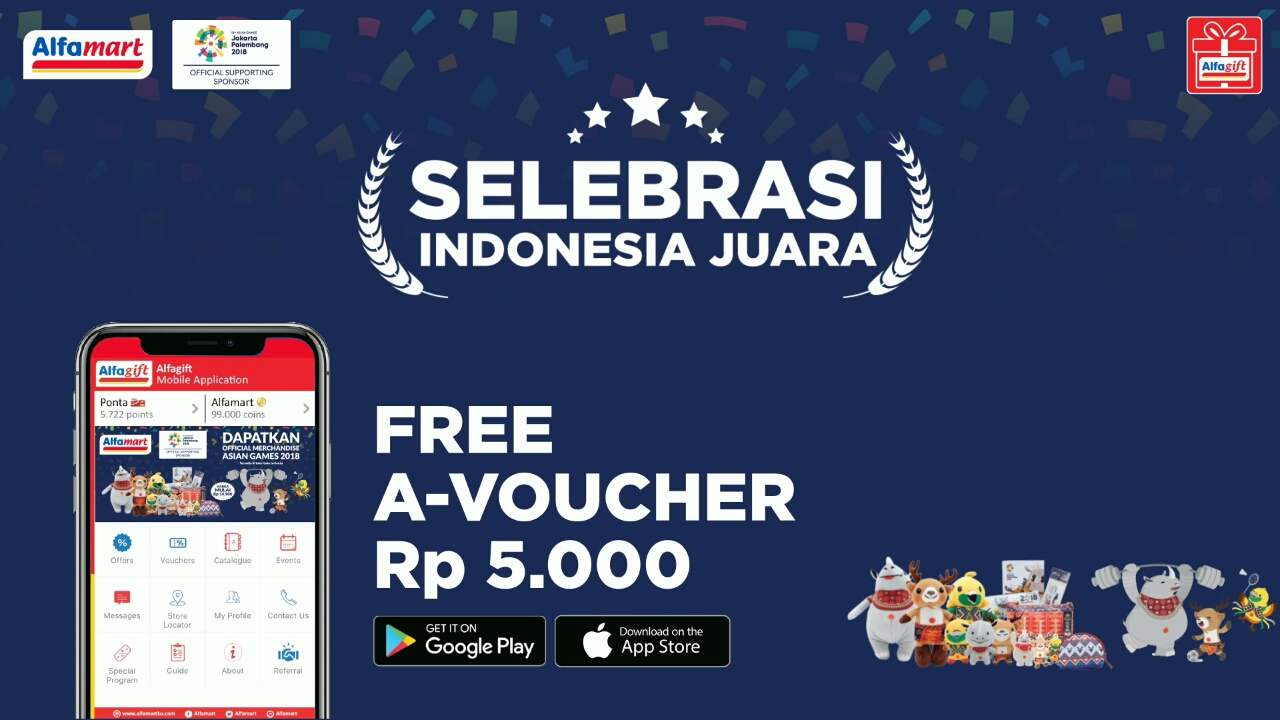 Alfamart Bagikan Hadiah Setiap Kali Atlet Juarai Asian Games 2018