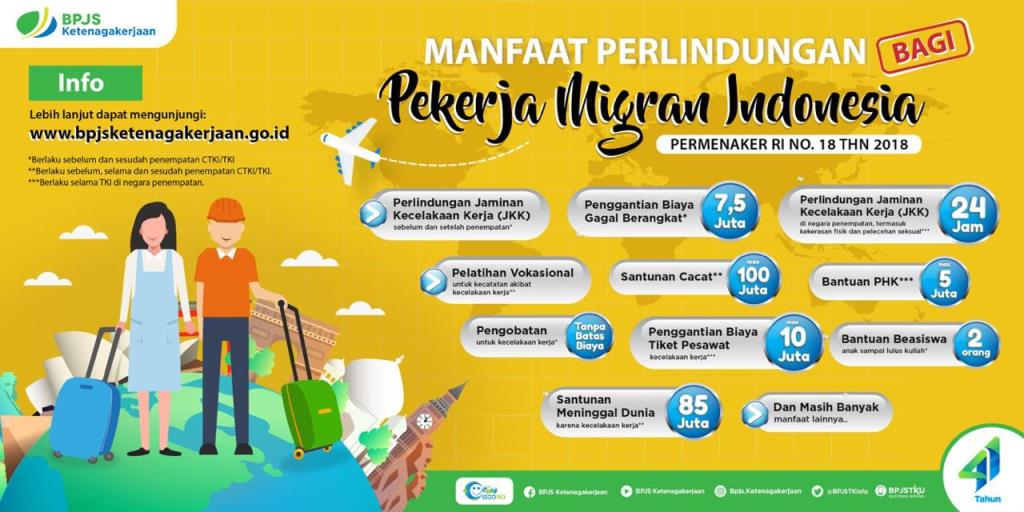 BPJS Ketenagakerjaan Tingkatkan Manfaat Perlindungan kepada PMI