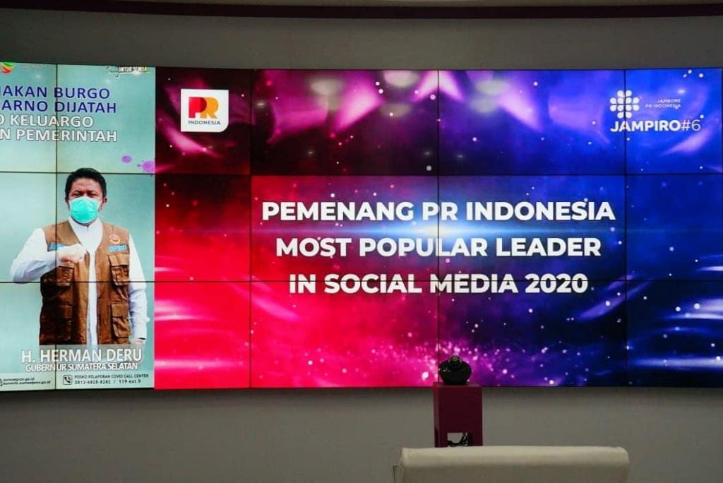 Herman Deru Gubernur Paling Populer dari Pulau Sumatra