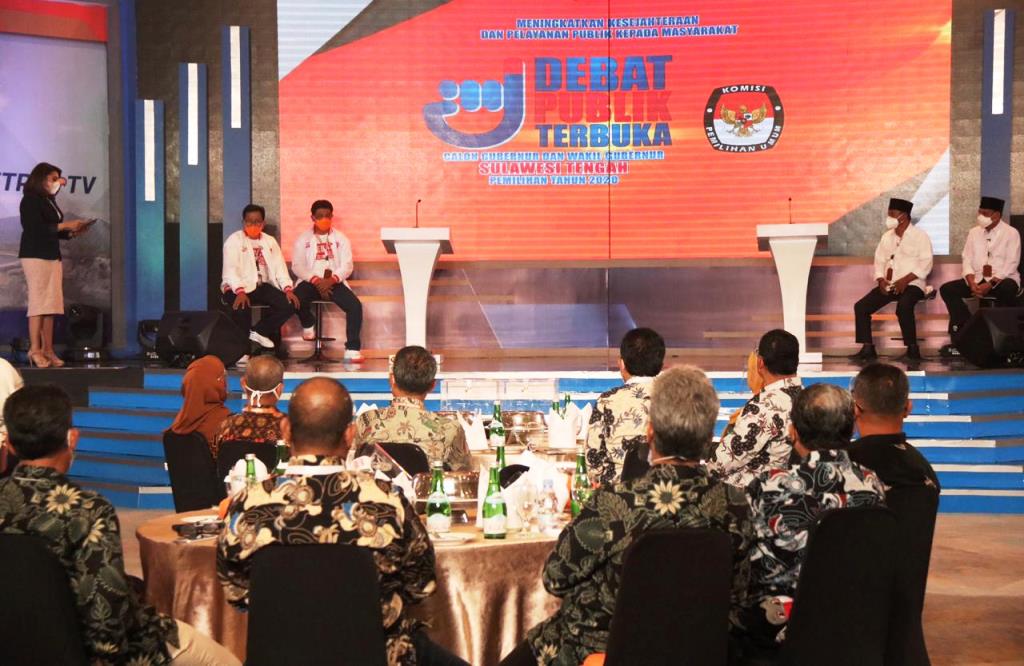 KPU Sulteng Sukses Gelar Debat Cagub-Cawagub Putaran Kedua