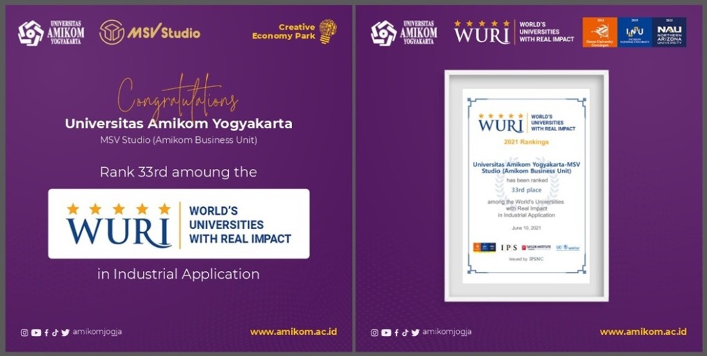 Keren! Amikom Peringkat 33 Dunia dalam World’s Universities with Real Impact