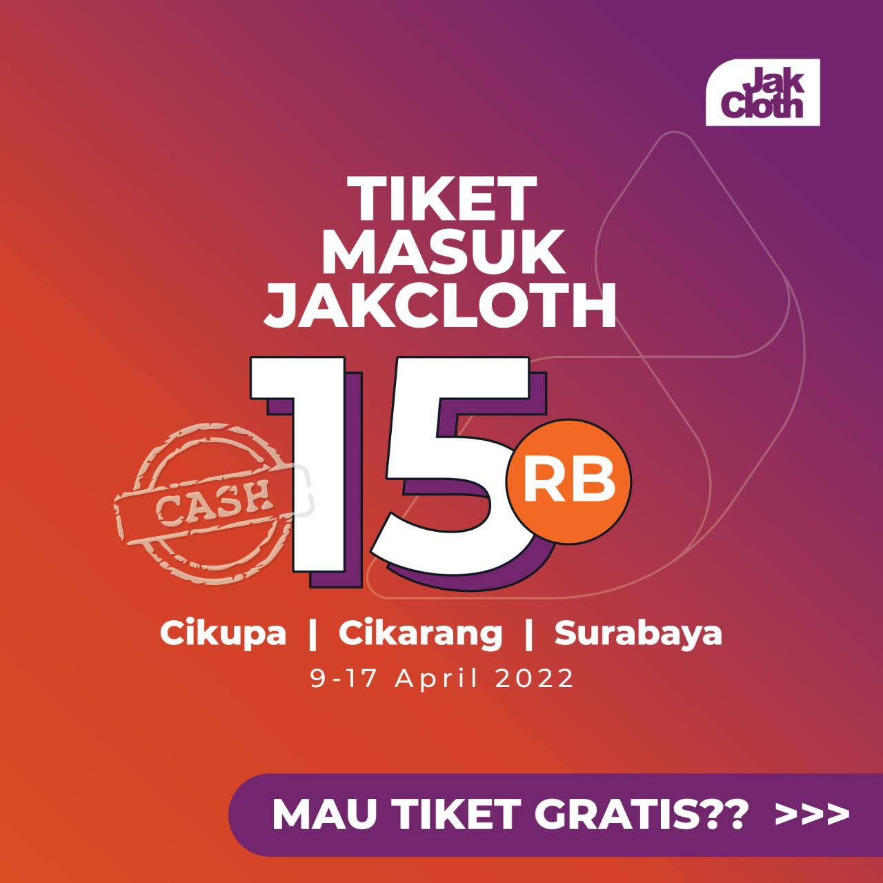 Unduh Pospay, Dapatkan Tiket Gratis Jakcloth Lebaran 2022