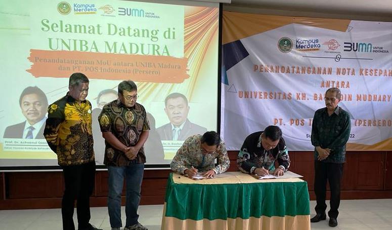 Gandeng UNIBA Madura, Pos Indonesia Ajak Mahasiswa Gunakan Pospay