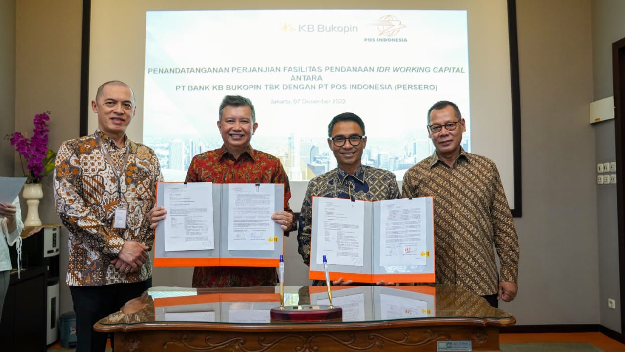 Pacu Pertumbuhan Kredit, Bank KB Bukopin Salurkan Pembiayaan Rp200 Miliar untuk PT Pos Indonesia