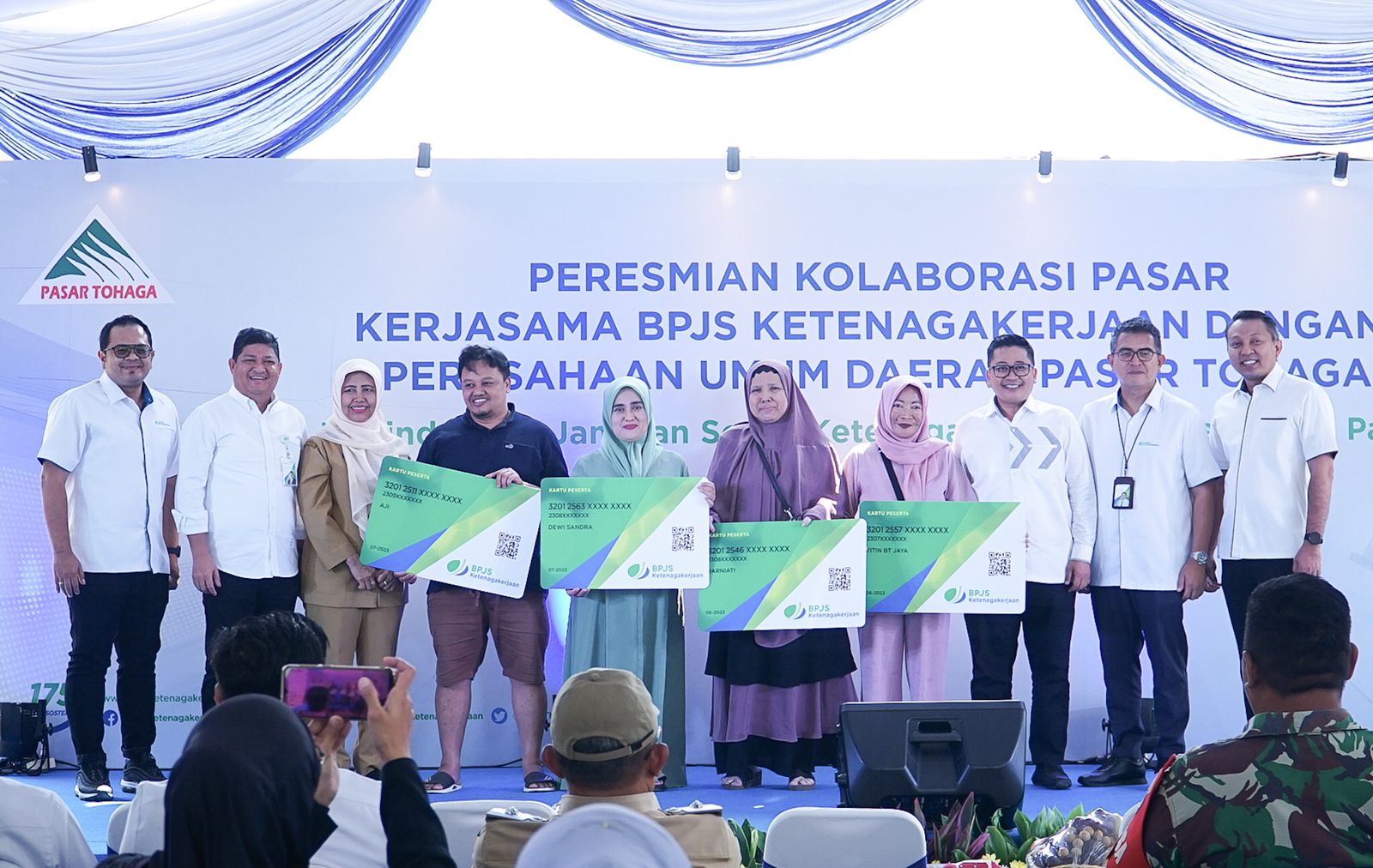 BPJS Ketenagakerjaan Gandeng Perumda Pasar Tohaga Permudah Akses Perlindungan Pekerja Pasar