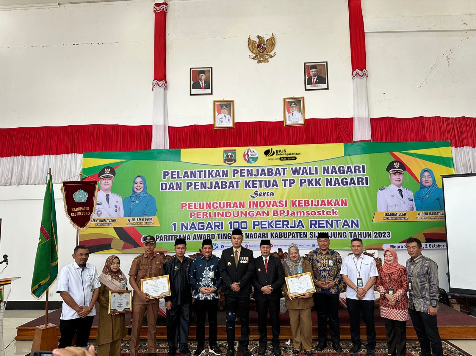 Pemkab Sijunjung Luncurkan Program 1 Desa 100 Pekerja Rentan Terlindungi BPJS Ketenagakerjaan