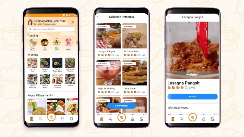 Yummy App, Aplikasi Panduan Memasak dengan Mudah