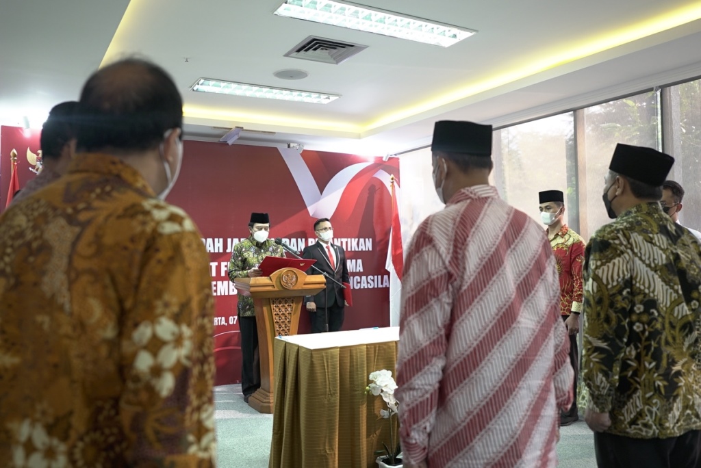 Lantik 3 Pejabat Baru, Kepala BPIP Ingatkan Jaga Integritas dan Profesionalisme