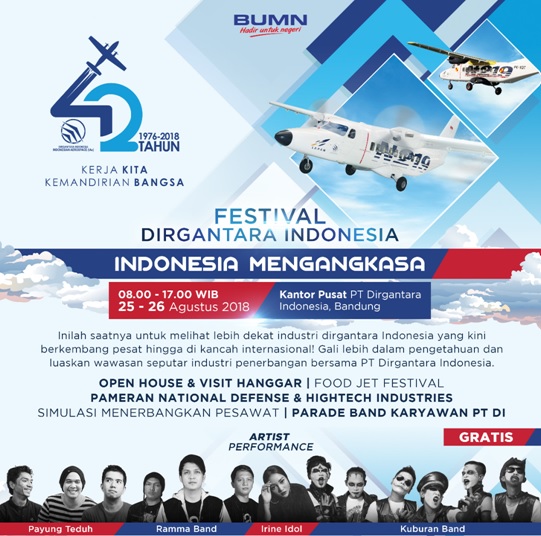 Peringati HUT ke-42, PT DI Selenggarakan Festival Dirgantara Indonesia