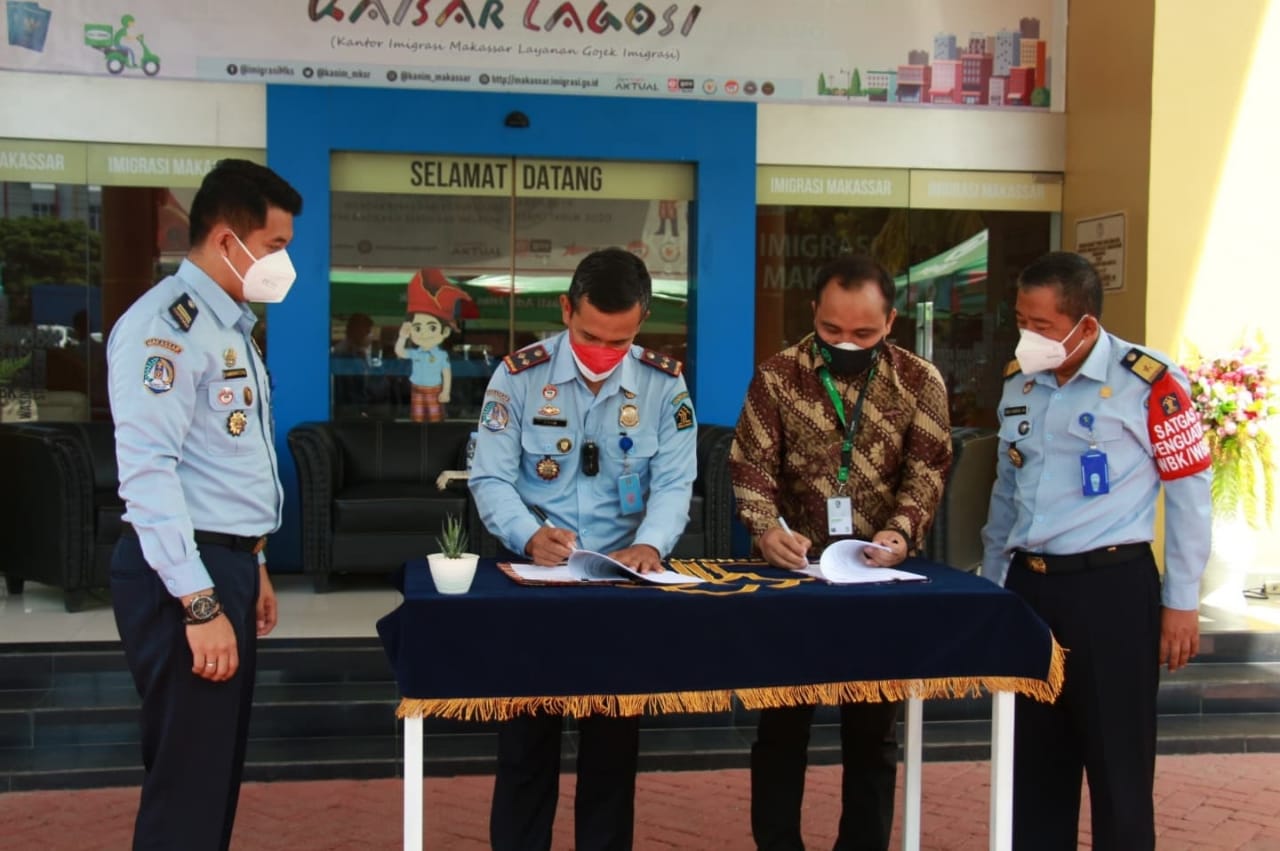 Gandeng Gojek, Kantor Imigrasi Makassar Hadirkan Kaisar Lagosi
