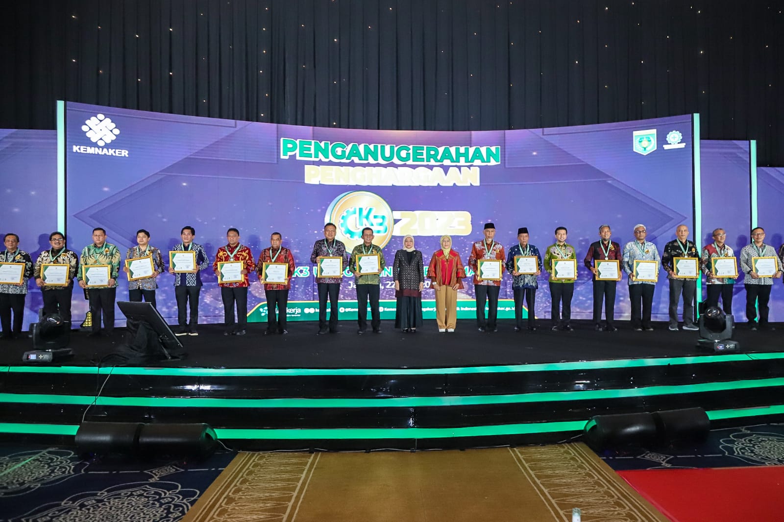 Kemenaker Gelar Penganugerahan Penghargaan K3 Tahun 2023