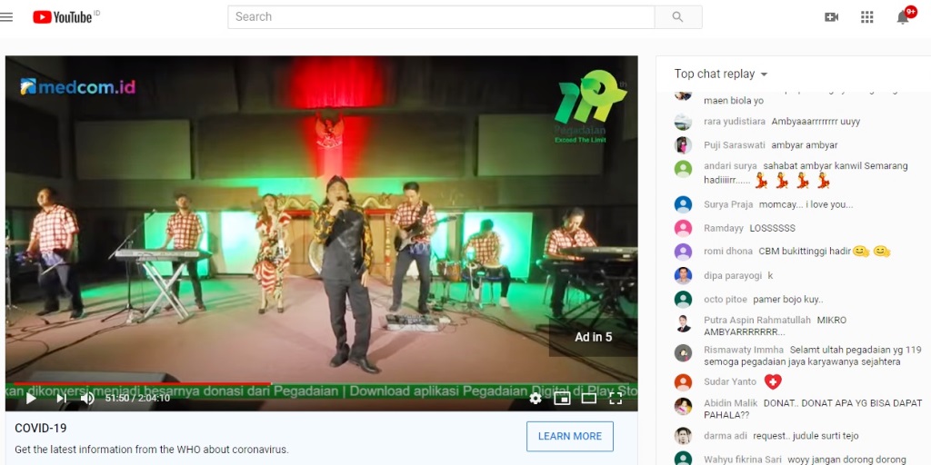 Hasilkan Rp1,5 Miliar, Konser Amal PT Pegadaian Diperpanjang hingga 25 April 2020