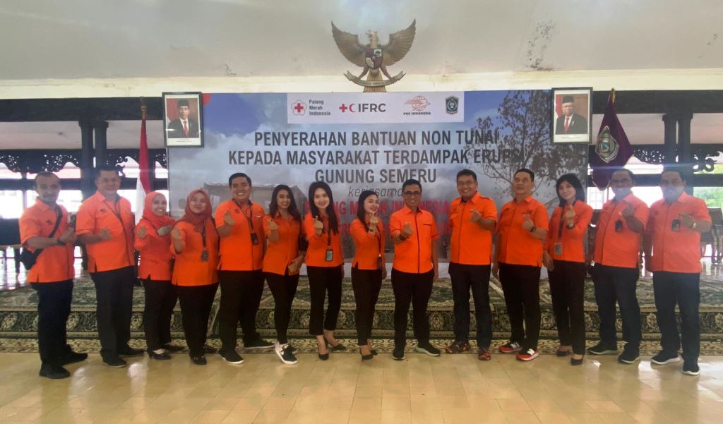 Pos Indonesia Ditunjuk PMI Salurkan Bantuan Non Tunai untuk Korban Guguran Awan Panas Semeru